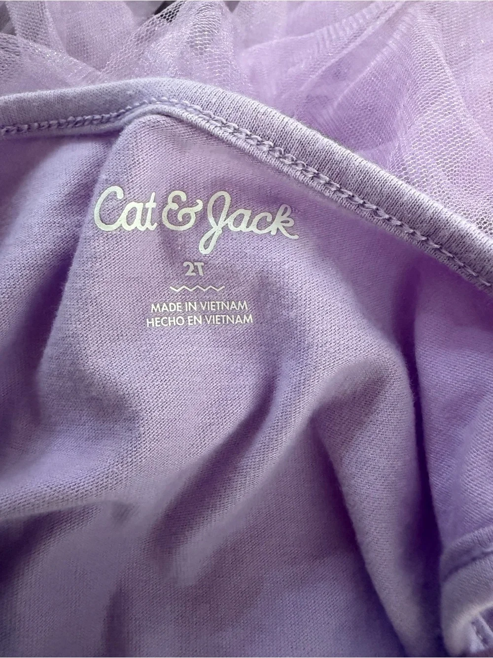 Cat & Jack Lavender Sequin Tulle 2t Dance Costume Dress